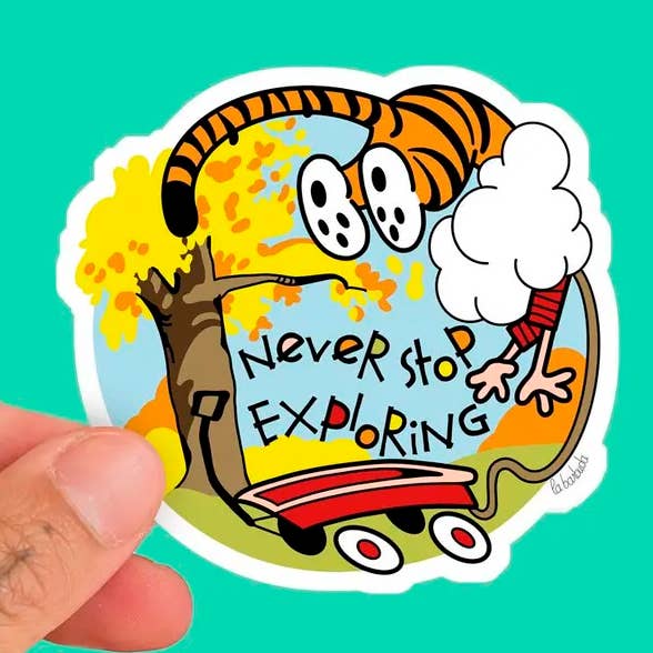 Limited Edition Verkennende Tijger Vinyl Sticker Door La barbuda voor wholesale door La Barbuda - No U.S. custom fees