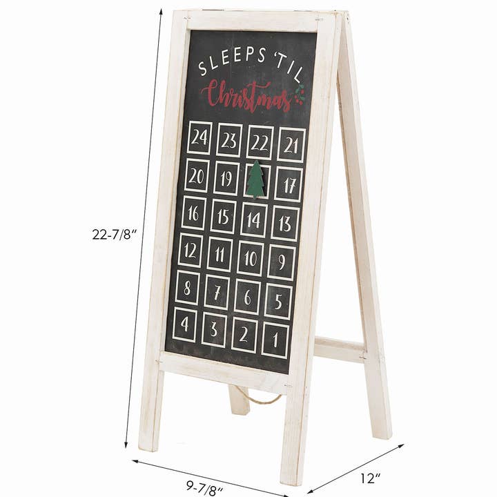 Paris Loft Inc - Wholesale Advent Calendar - 24 Days Countdown to Christmas Decor,Wood Advent Calendar