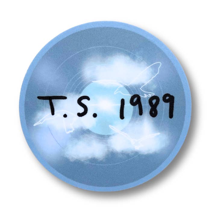 Autocollant pour disque vinyle 1989 | Autocollant inspiré de Swiftie pour la vente par Sundae Sisters Co
