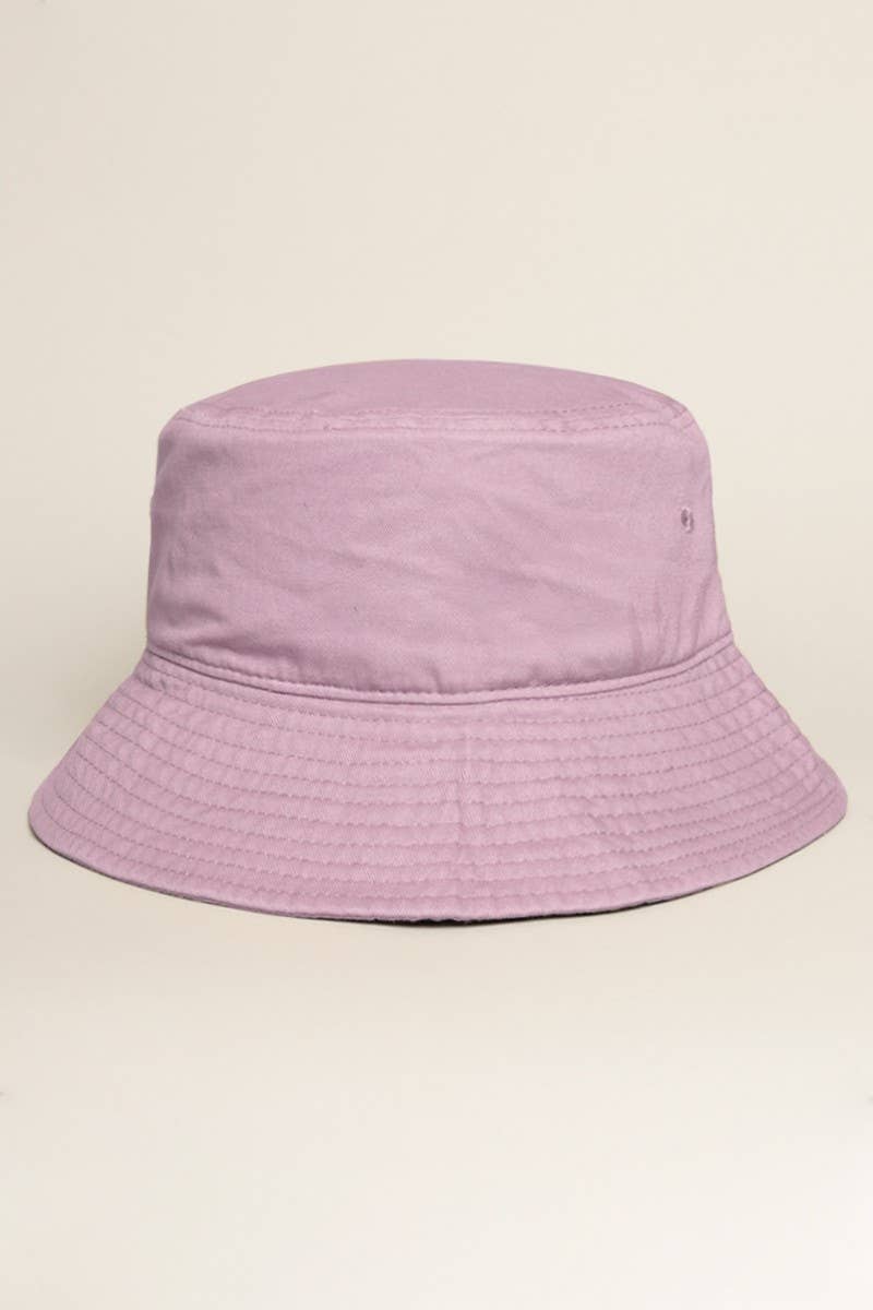 Fashion City - Wholesale Bucket Hat - Women's - Light Solid Color Cotton Bucket Fisherman Hat7