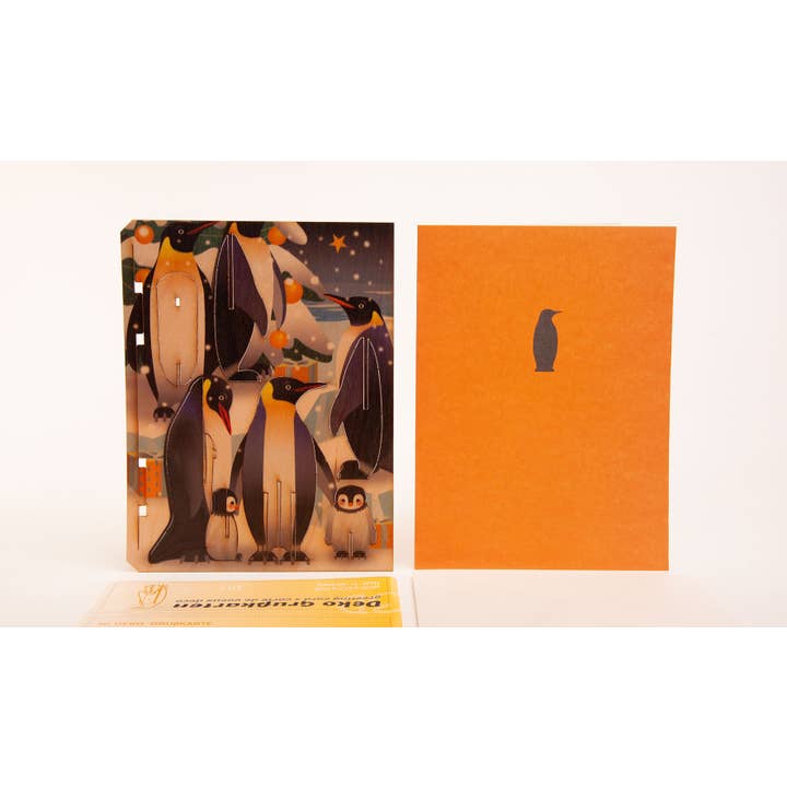 Formes Berlin GbR - Wholesale Christmas Card - Penguin - 3D Decorative Greeting Card5