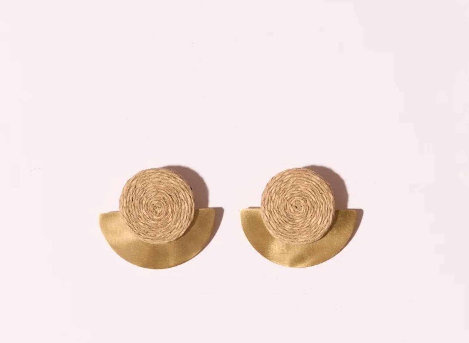 Maradji - Wholesale Dangle Earrings - FARAH RAFFIA AND STEEL EARRING4