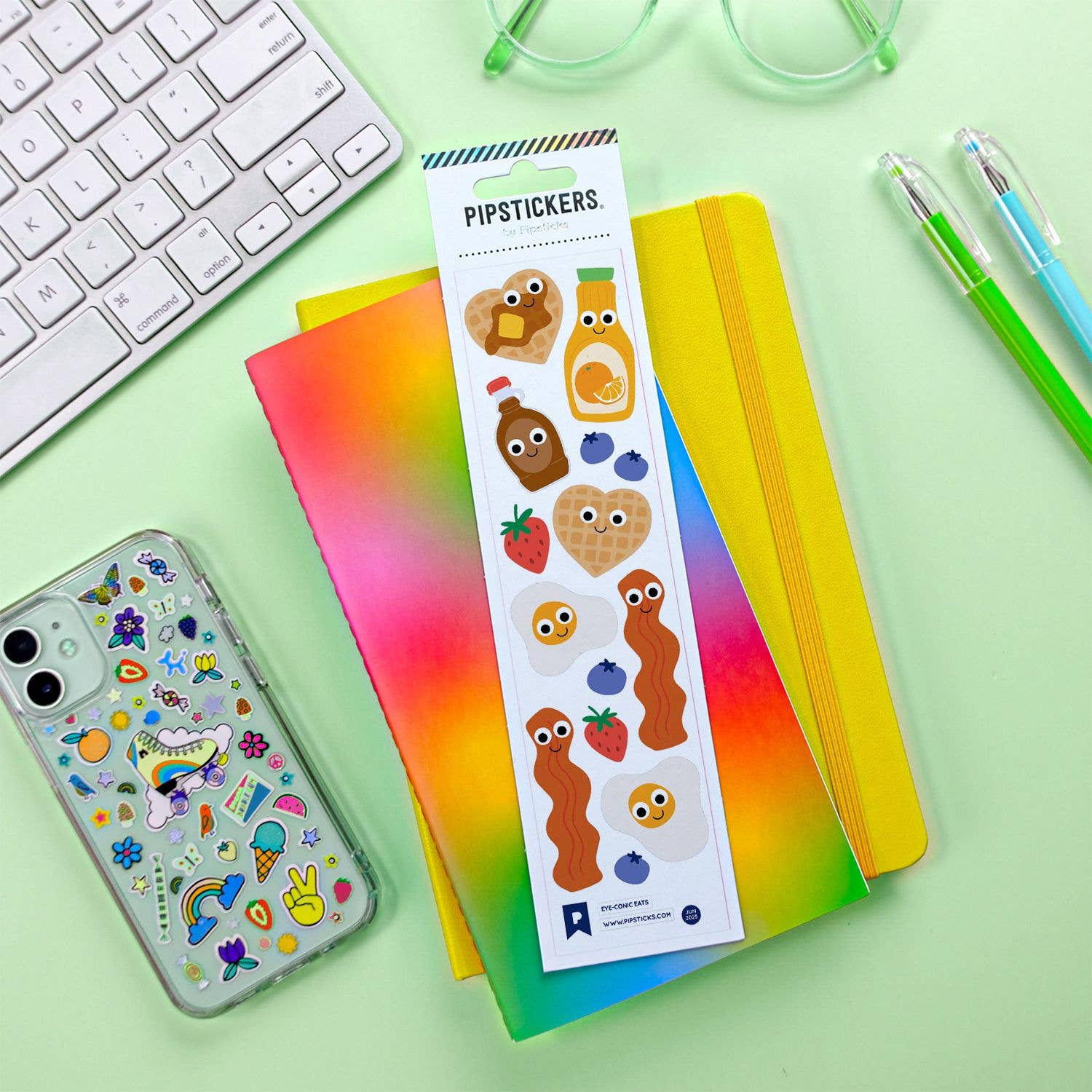 Pipsticks - Wholesale Sticker - Googly Eyed Eye-conic Eats3