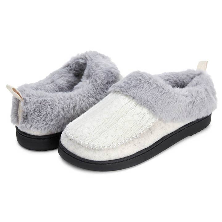 Pantoufles en tricot torsadé Rebecca pour femmes pour la vente par Floopi