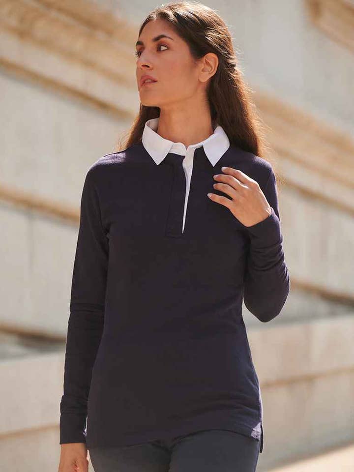 Front Row - Ladies Classic Rugby Shirt for wholesale by Pierre Francis