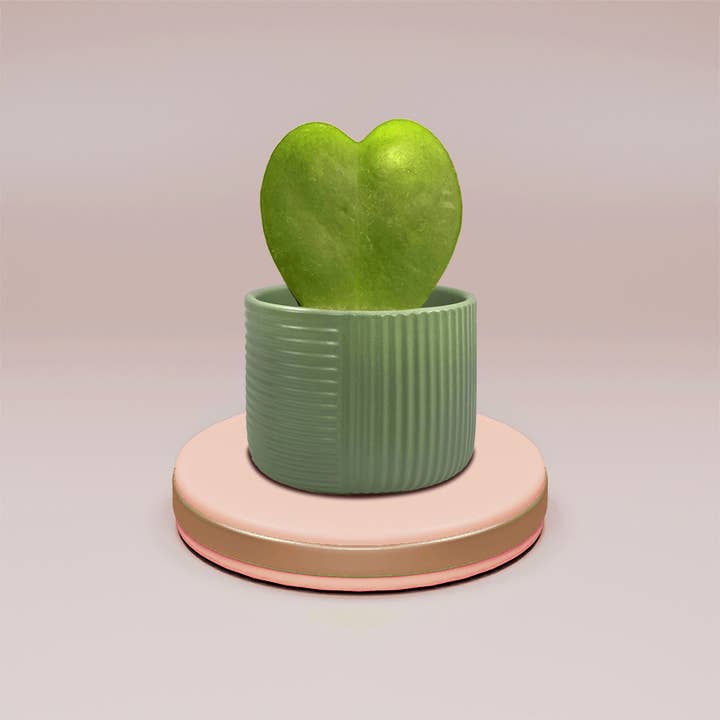 Linear Carved Speckled Zen Planter for wholesale by Floral Decor Imports