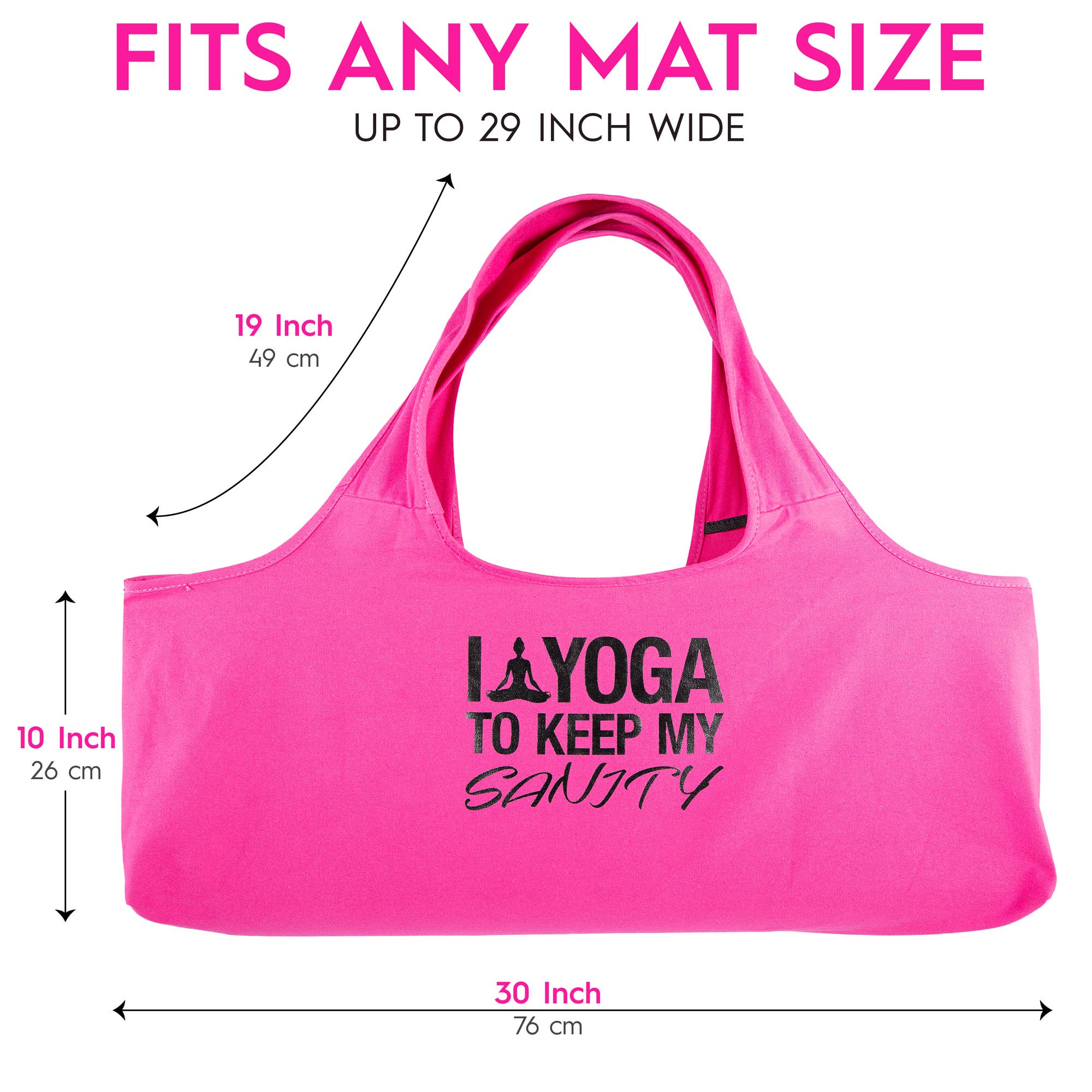 Wild Essentials – Engroshandel Yogataske – Yoga-taske med teksten »I yoga for at bevare min sindsro«4