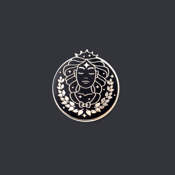 Zodiac Maagd sterrenbeeld harde emaille pin voor wholesale door Leon Römer Illustraties