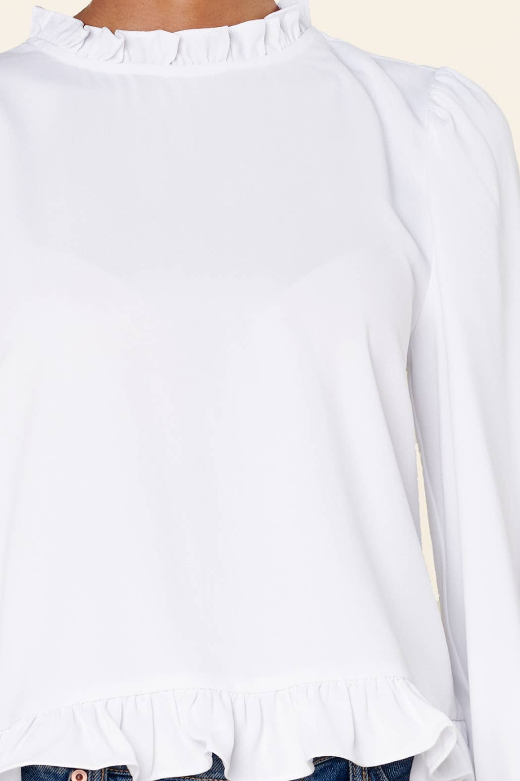 Sugarlips - Wholesale Blouse - Women's - Into You Ruffle Top2