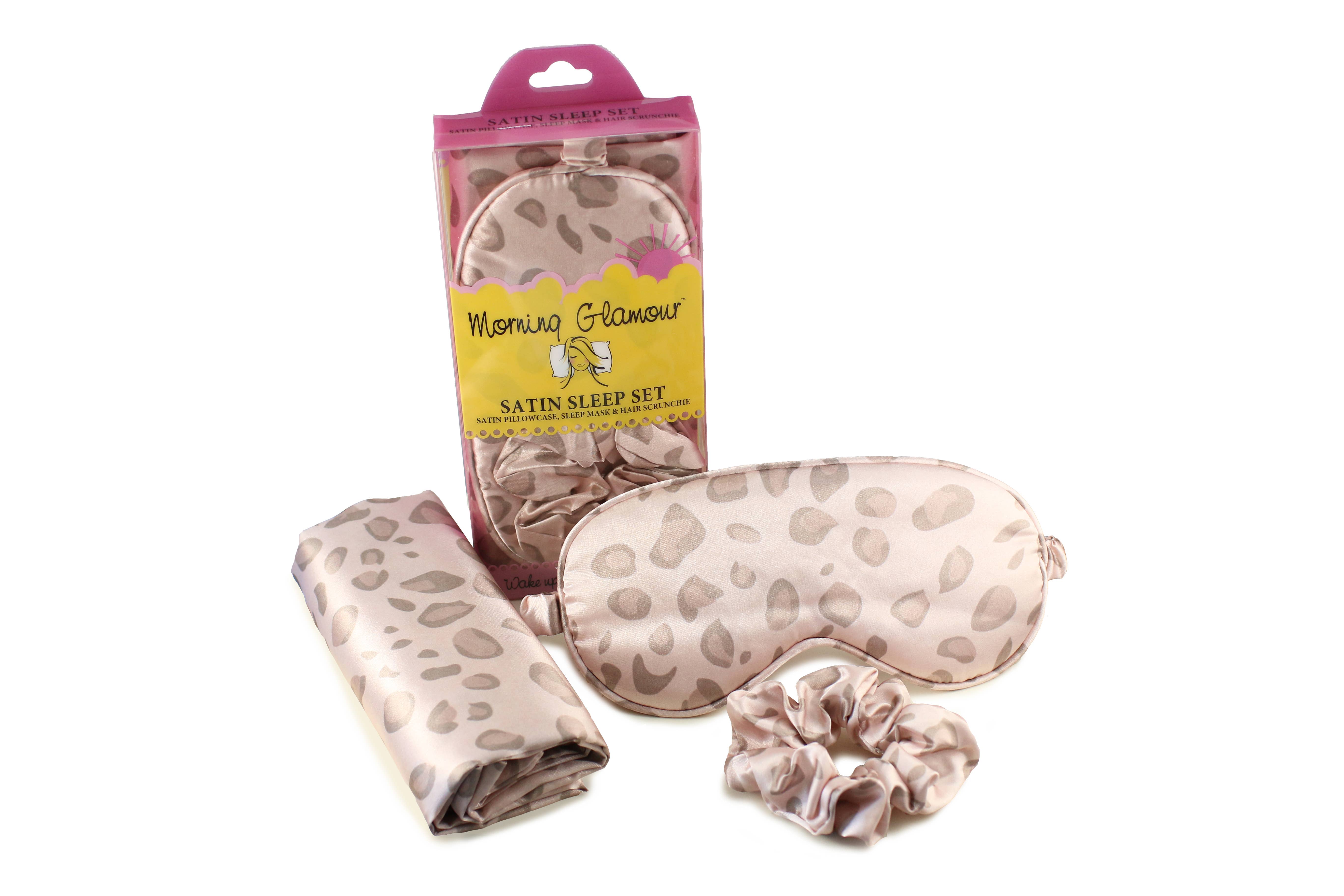 Morning Glamour - Vente Taies/housses d'oreiller - Set de sommeil satin 3-en-1 : taie d’oreiller, masque pour les yeux et chouchou20