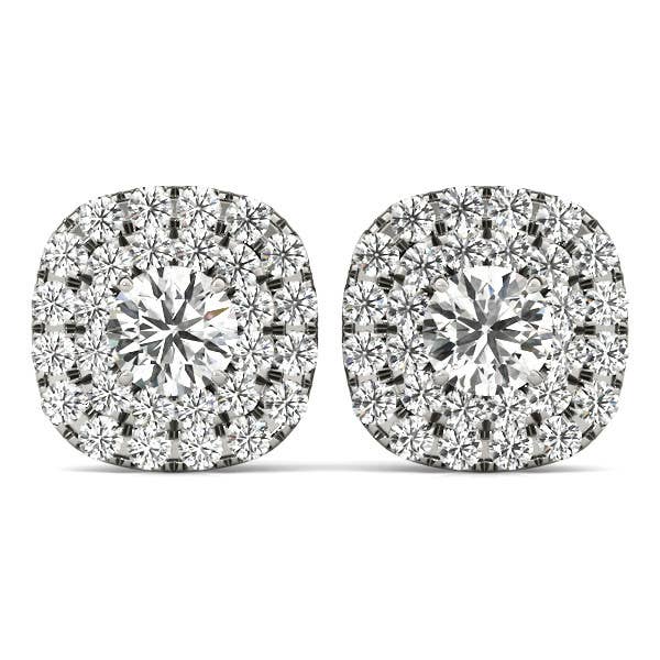 Lab Grown Diamond Stud Earrings, Sparkling gold earrings for wholesale by OISHI DIAMONDS