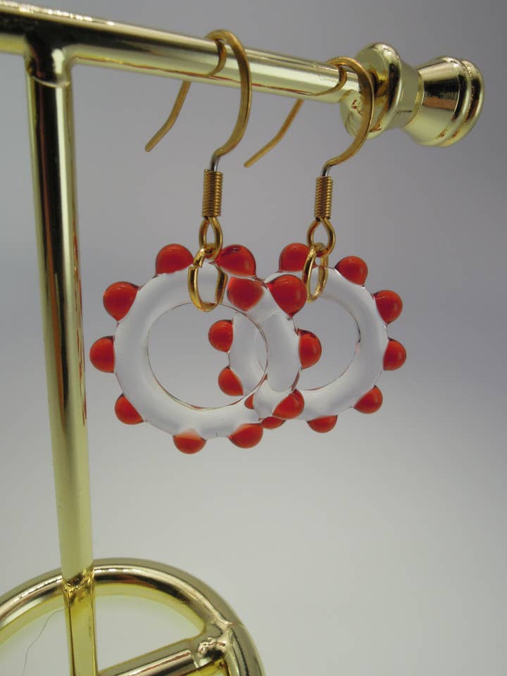 Cherry Sun Earring for wholesale by Jukju Glass