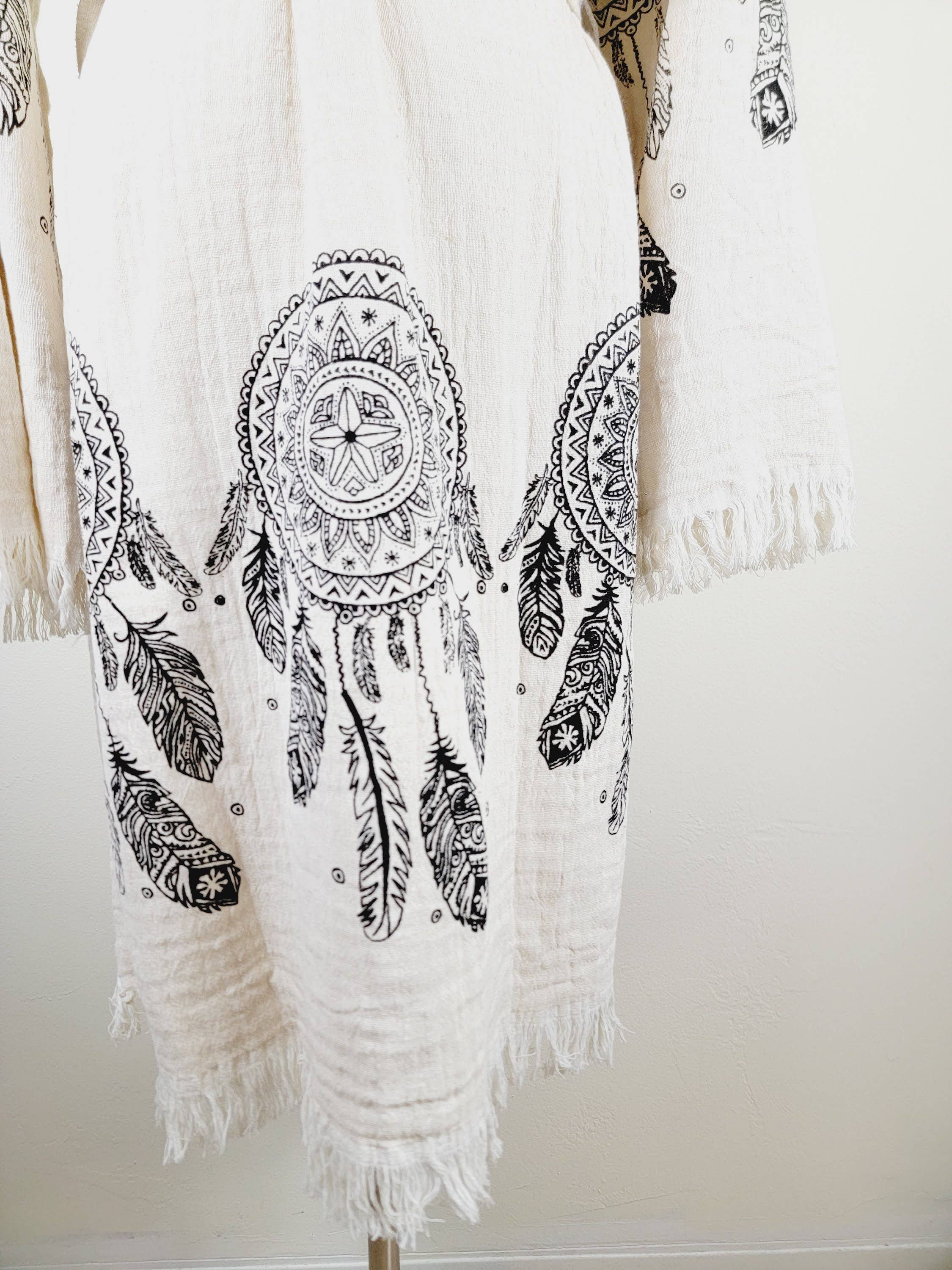 EBRU Home - Wholesale Robe - Unisex - Muslin Robe, Beach robe, Bath robe, spa Robe, Dream Catcher12