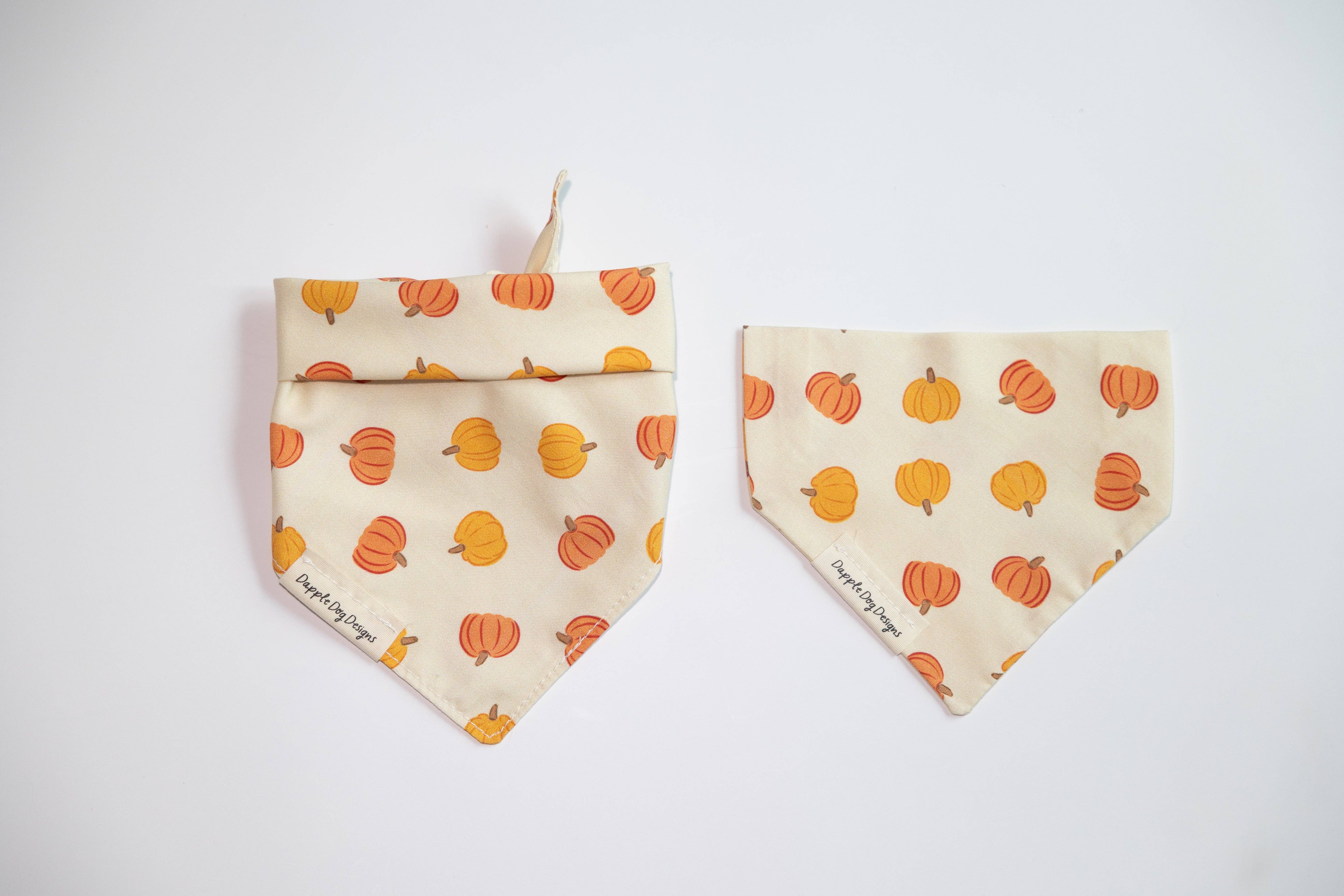 Dapple Dog Designs - Wholesale Pet Bandana - Dog - Harvest Pumpkins Bandana - Fall Dog Bandana1