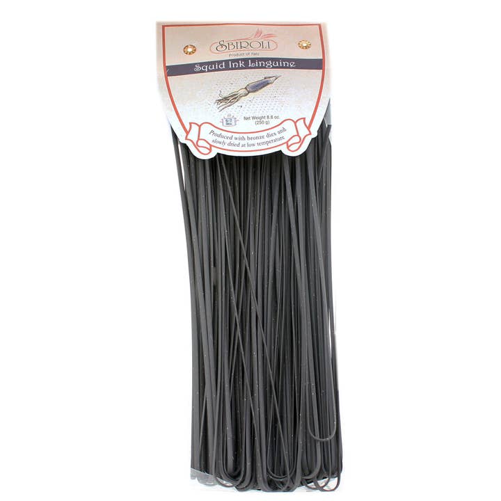 M5 Corporation - Wholesale Pasta - Sbiroli Squid Ink Linguine Pasta - 8.8oz (250gm)