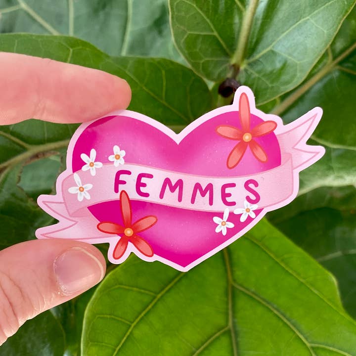 Femme kärlek klistermärke för wholesale av Luck and Lavender Studio