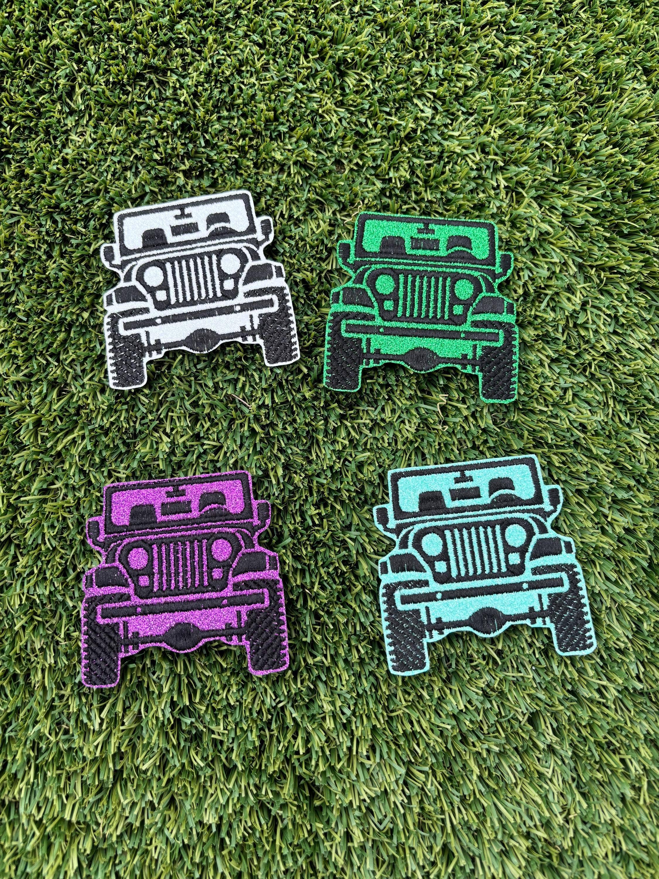 Eric Hill Designs, LLC - Wholesale Patch - Trendy Jeep Glitter Patch