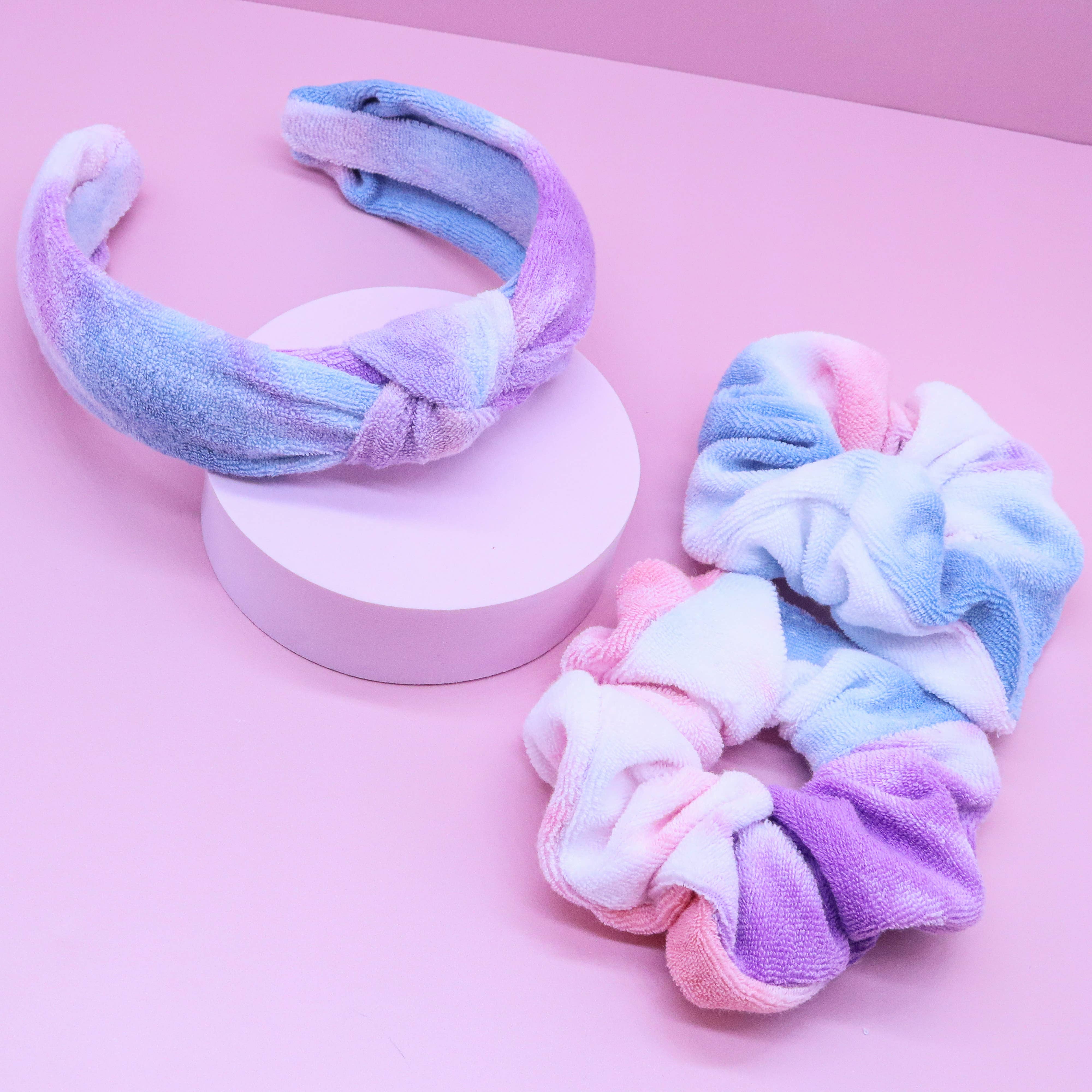 Frog Sac - Wholesale Spa Headband - Spa Headband - Skincare Headband & Scrunchie Wristbands Set14