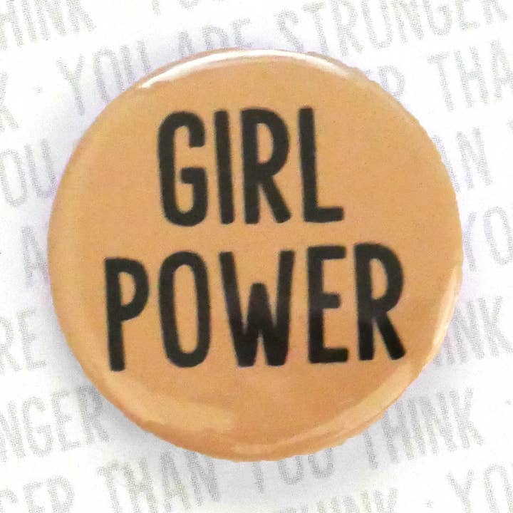 Badge à épingle féministe Girl Power pour la vente par Colour Me Fun