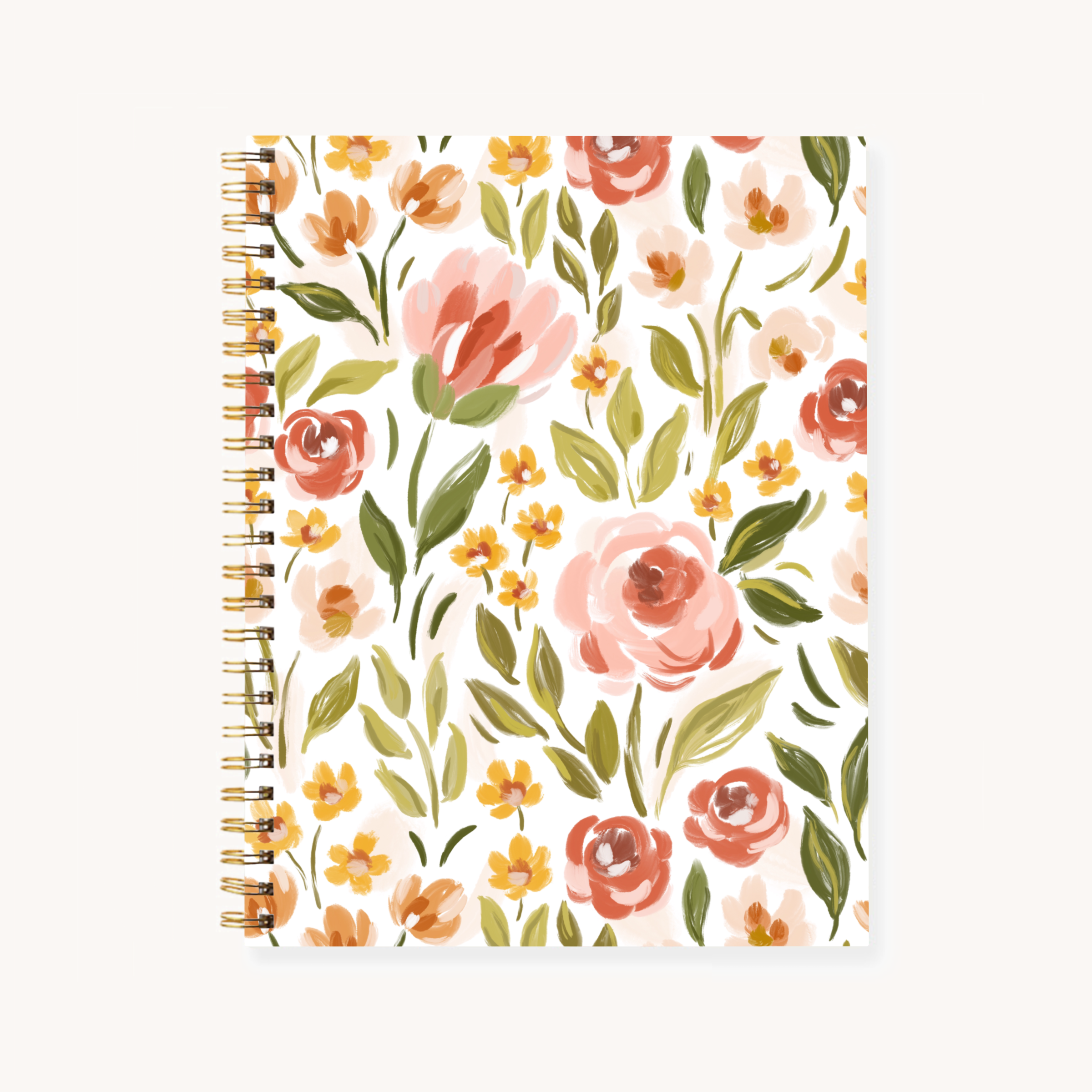 Elyse Breanne Design - Wholesale Notebook - Floral 7x9 Hardcover Spiral Notebook6