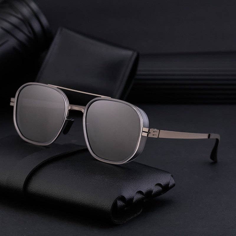 Mirazshoes WholeSale - Wholesale Sunglasses - Men's - Men's Fashion Polarized Round Frame Sunglasses6