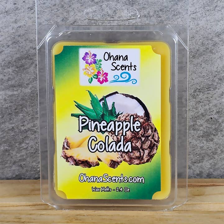 Pineapple Colada Scented Wax Melts for wholesale by Ohana Scents