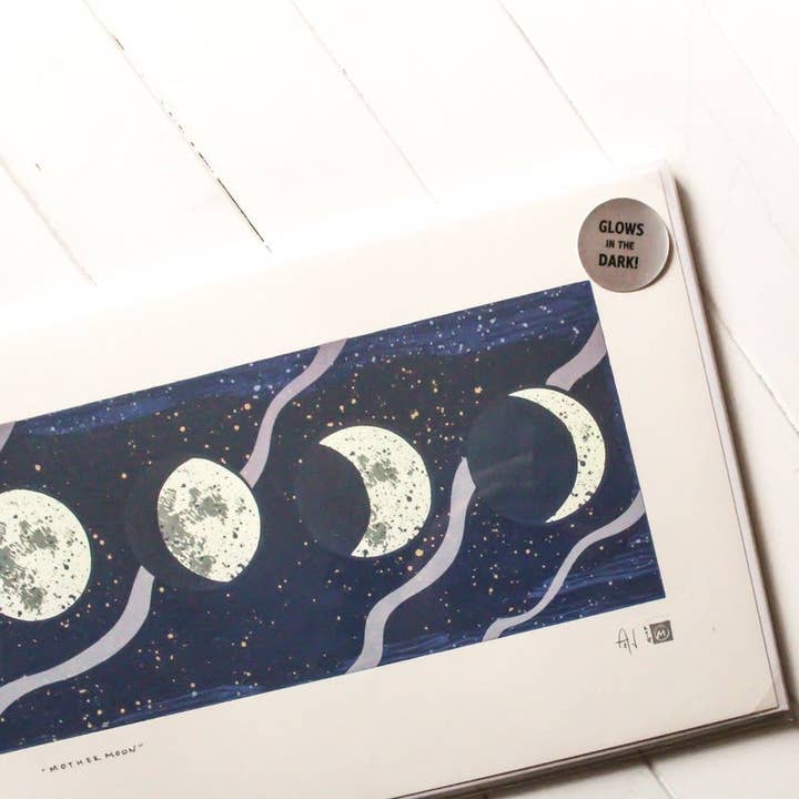 "Mother Moon" Fine Art Limited Edition Serigraph for wholesale by Midnight Oil Studio & Workshop
