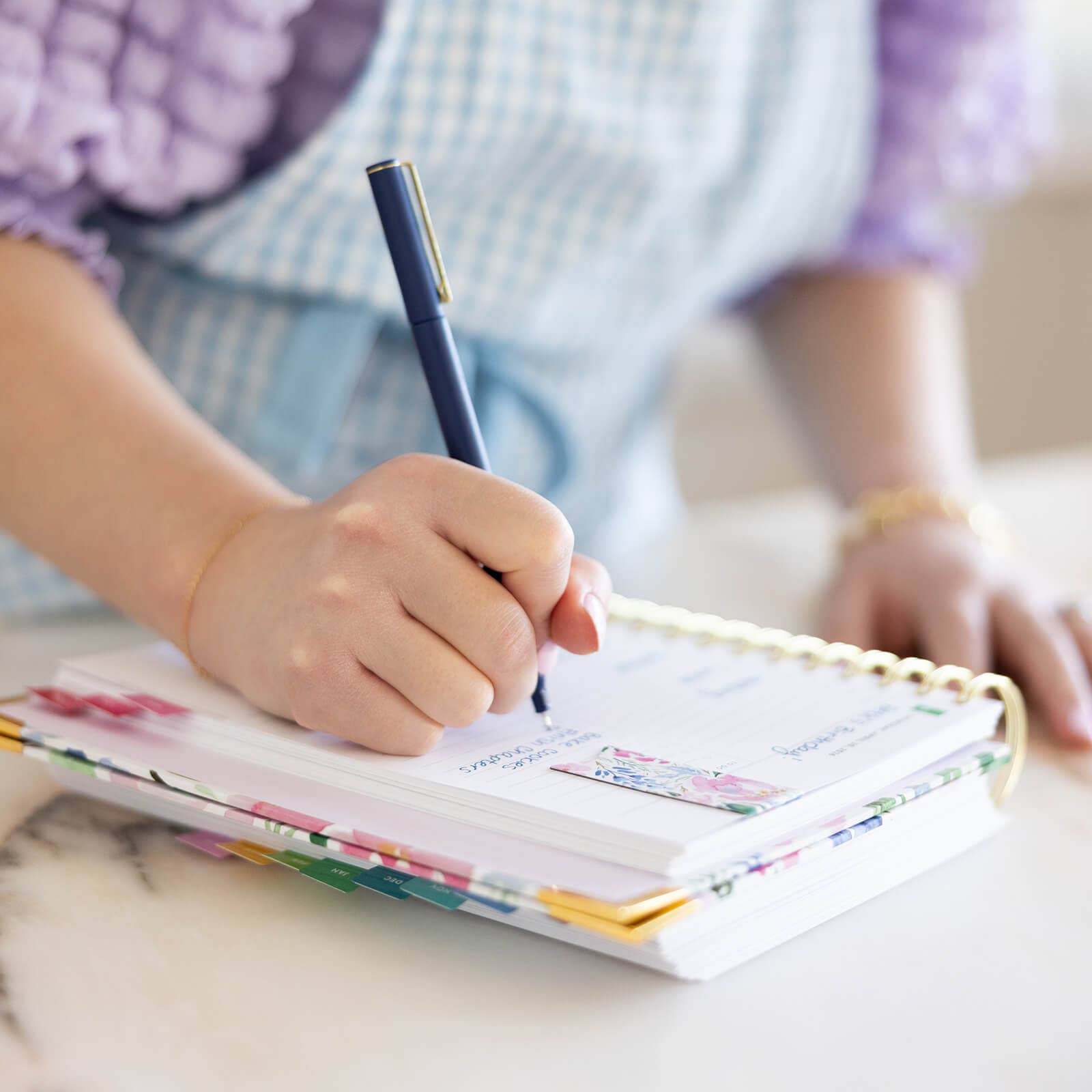 Simplified by Emily Ley – Engroshandel Planner – 2026 Spiral Ugentlig Forenklet Planner - Sommerhus Blomster1