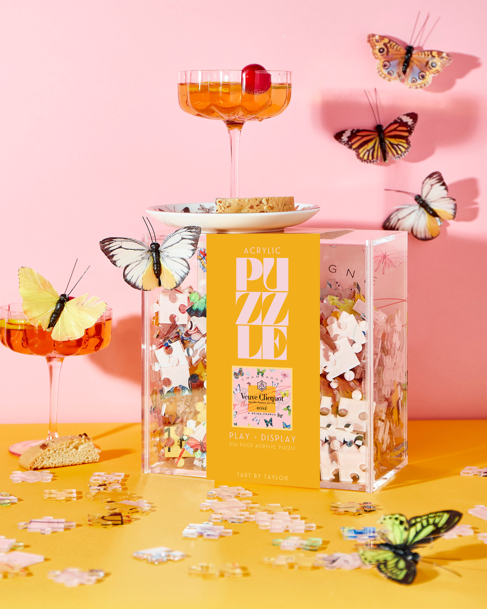 Tart By Taylor - Wholesale Puzzle - Adult - Rose Butterfly Acrylic Puzzle9