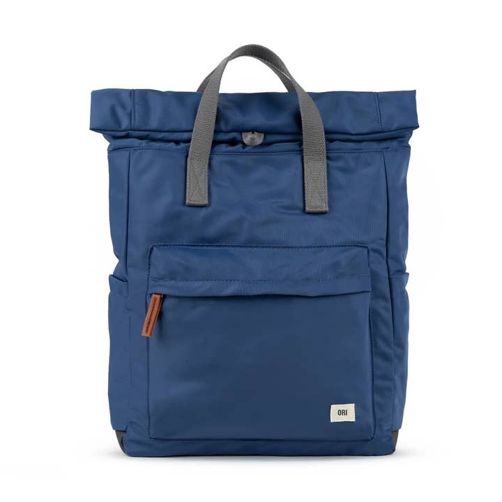 Canfield B Large Burnt Blue Recycled Nylon for wholesale by ORI London