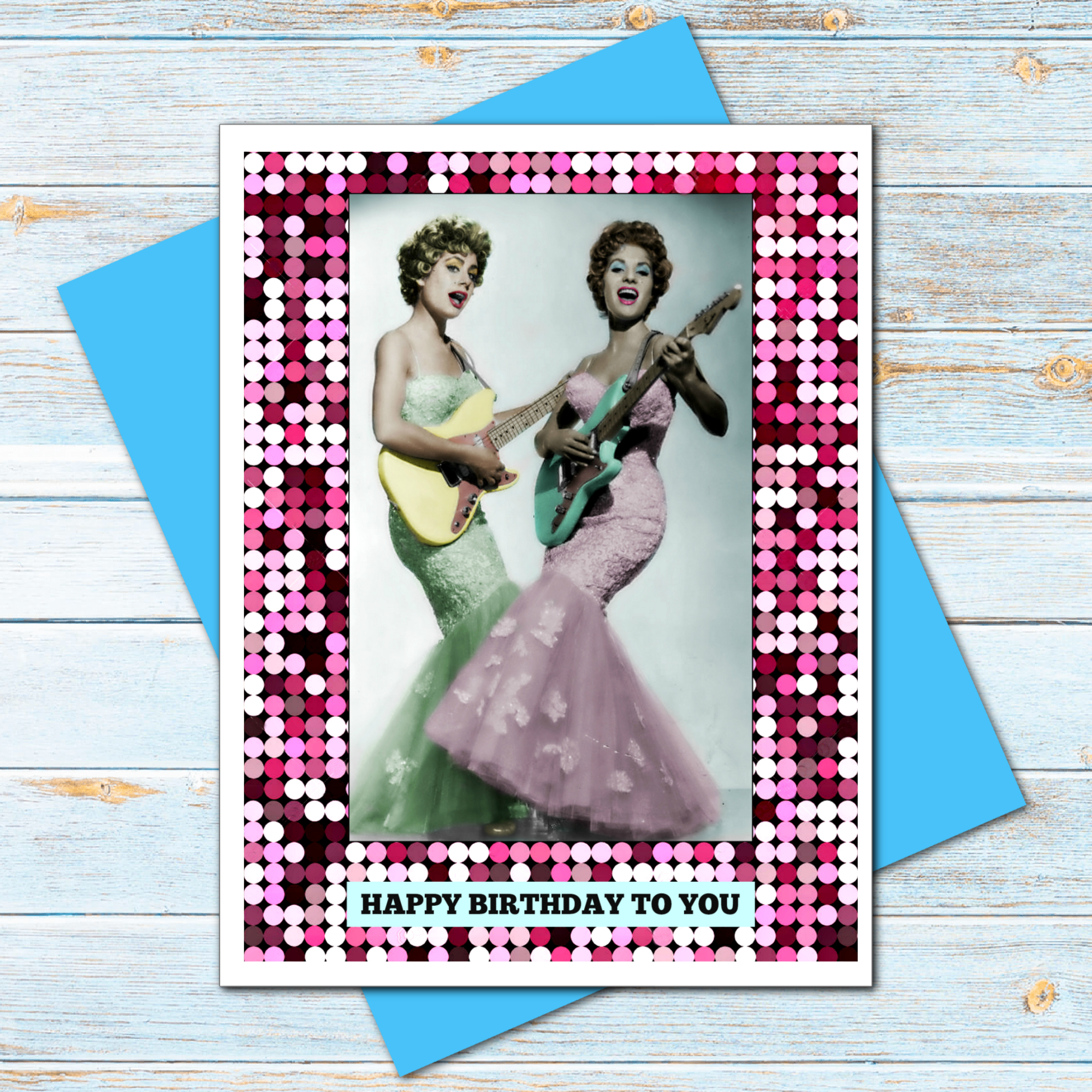 Ümlaut Brooklyn - Wholesale Birthday Card - SALE Birthday Guitars  Birthday Greeting Card1