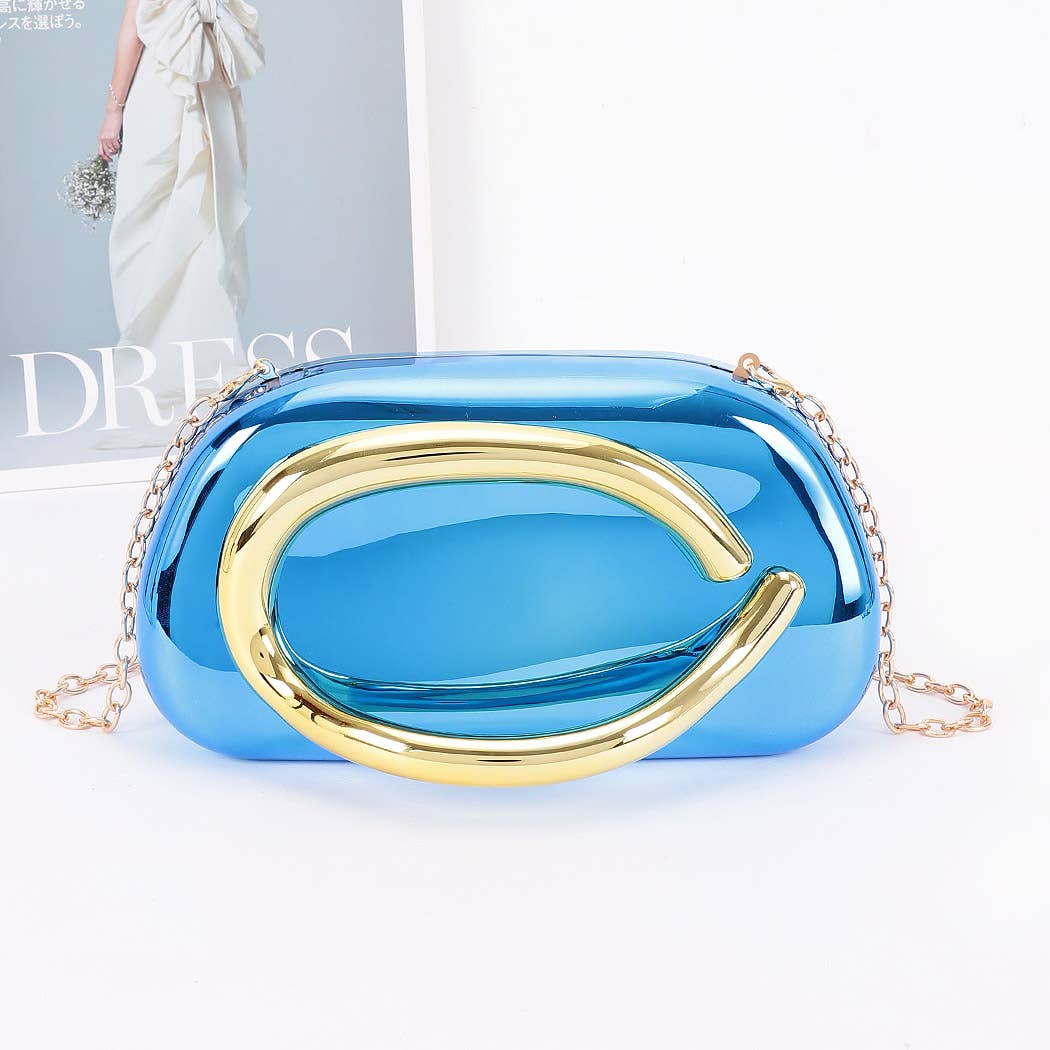 3AM BY H&D ACCESSORIES – wholesale Clutch bag – women's – Metallic Frame Clutch0
