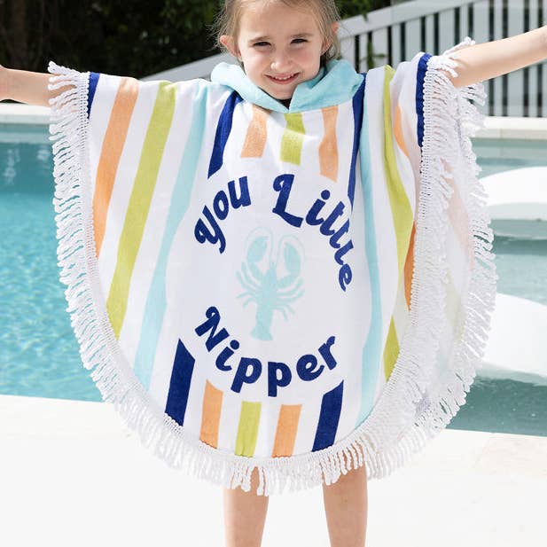 Kids Shaped Poncho - Little Nipper for wholesale by Bambury