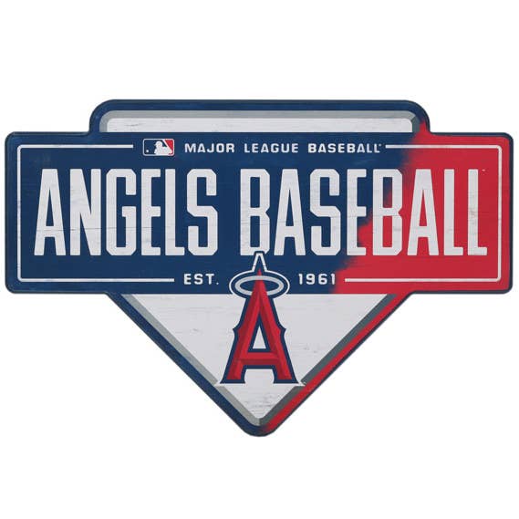 Los Angeles Angels Base Wall Decor for wholesale by Open Road Brands, LLC