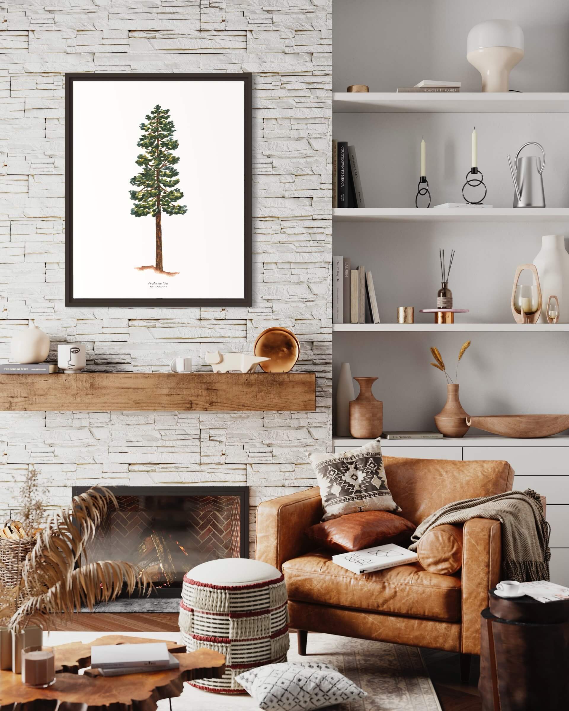 Watercolor Wednesday - Wholesale Art Print - Tree Art Print | Watercolor Ponderosa Pine Nature Wall Art2