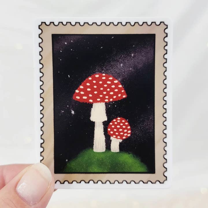 Mushroom Stamp Die Cut Sticker and other Purchase Wholesale lc213. Free Returns & Net 60 Terms on Faire trending on Faire.