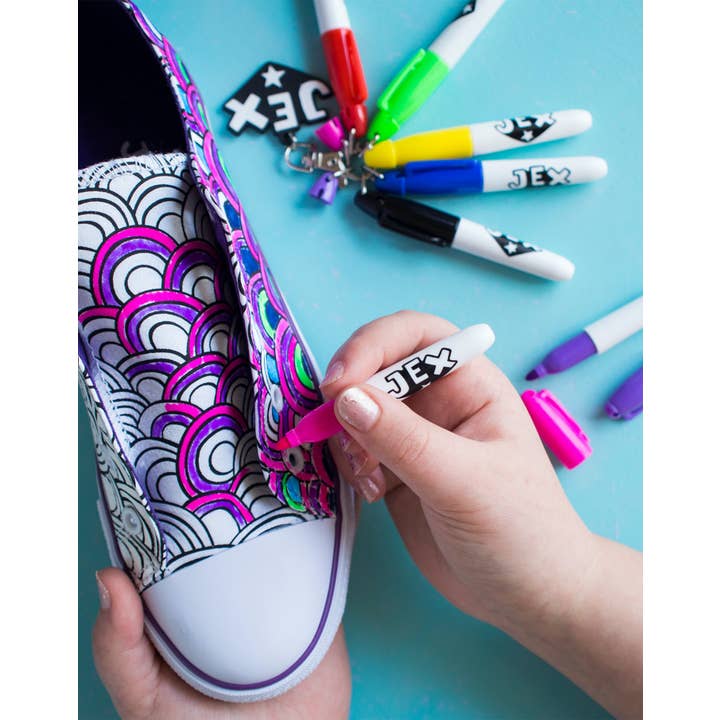 Jex Shoes Limited – wholesale Lifestyle trainers – Kids – Infinite Rainbows Kids Colour-in Trainers6