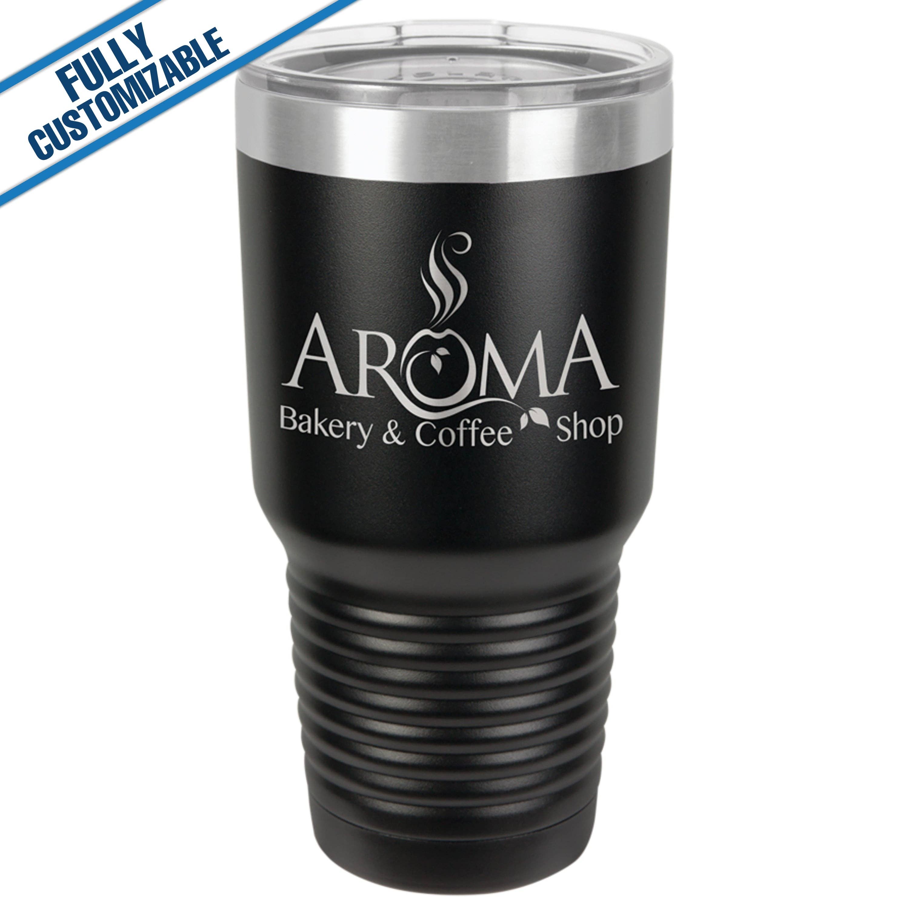 GiftWorksPlus - Wholesale Insulated Mug/Tumbler - 30oz. Engraved Tumbler with Flip Lid - Fully Customizable15