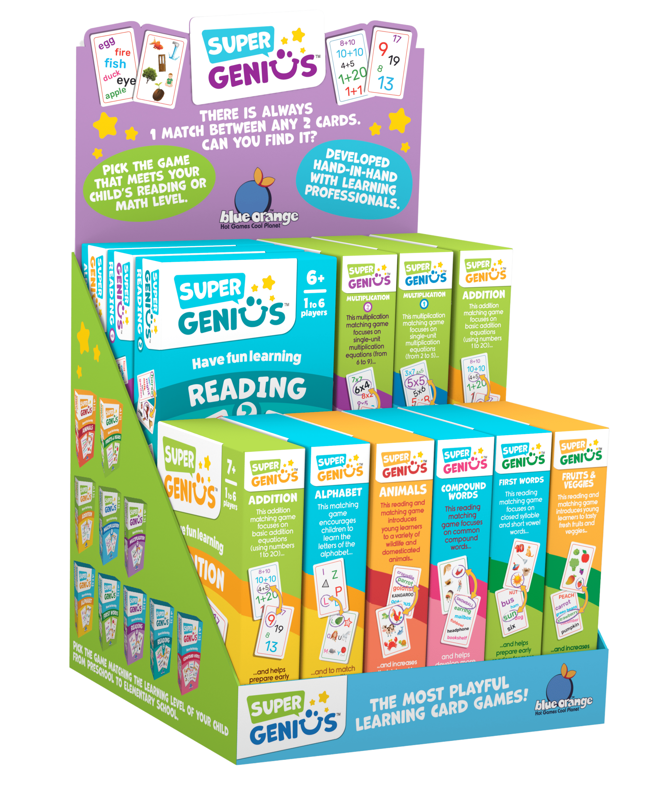 Blue Orange Games - Wholesale Brain Game - Kids - Super Genius Reading 2 : The Clever Card Challenge2