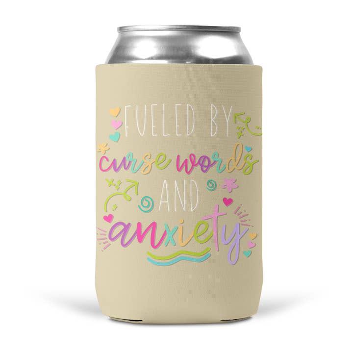 tcbco - Wholesale Drink Huggers & Koozies - Fueled By Curse Words And Anxiety Koozie2
