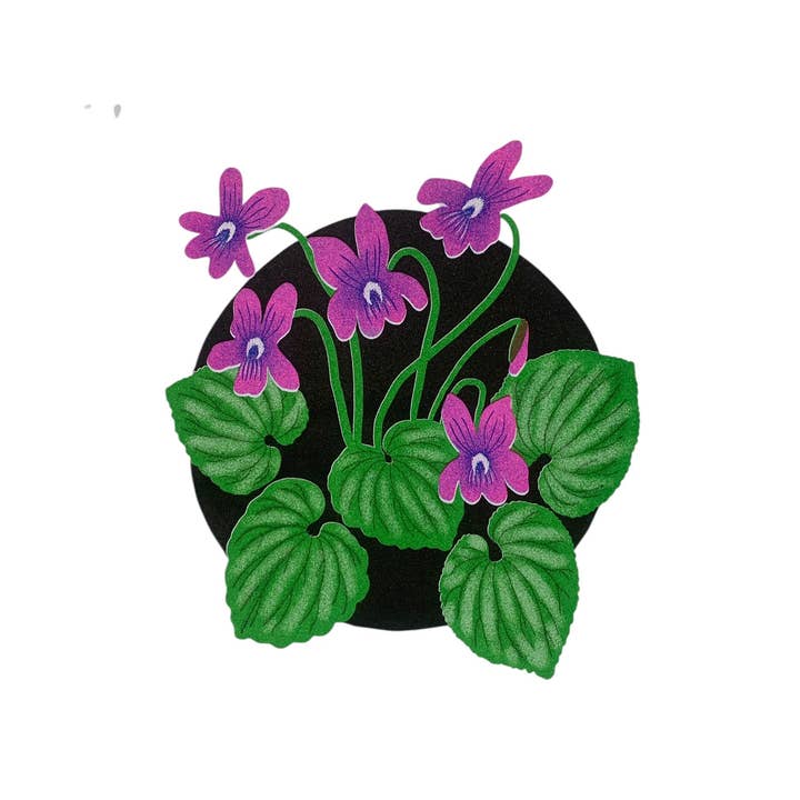 Risodruk - Violet 8,5x8,5 Vierkant voor wholesale door StitchPrism