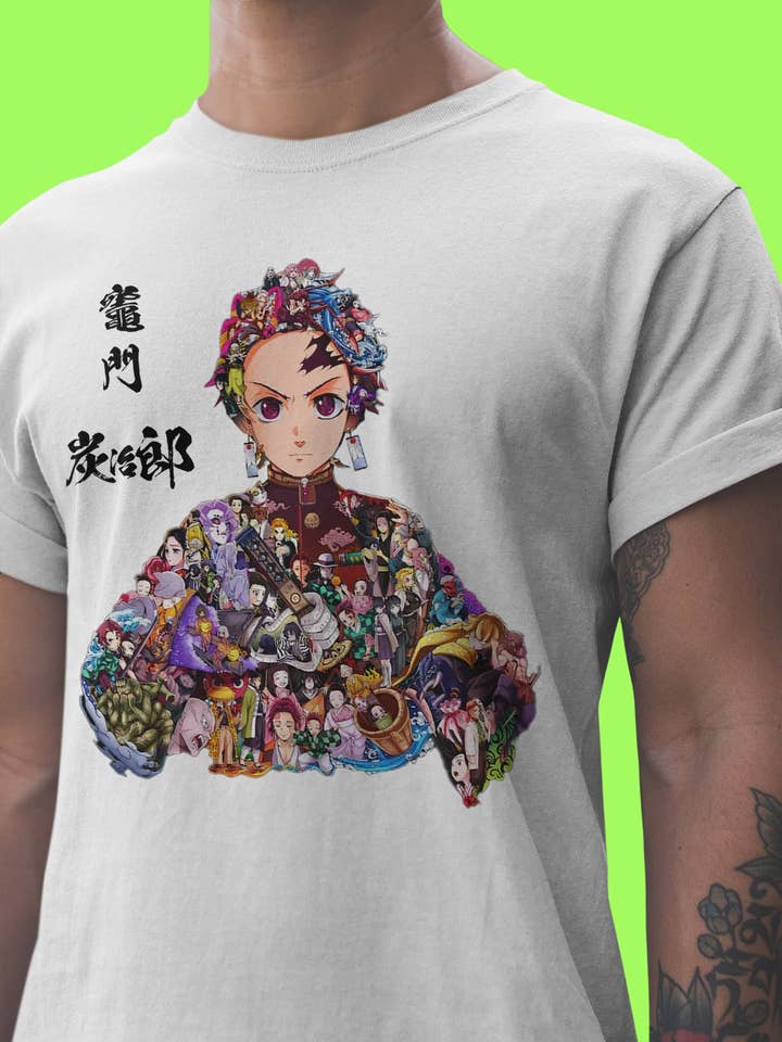 T-shirt med rund hals til mænd | Tanjiro for engroshandel hos IALD