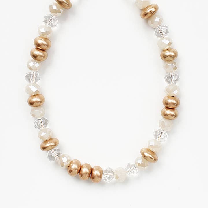 Meghan Browne Style - Wholesale Beaded/Pearl Necklace - COOK IVORY0
