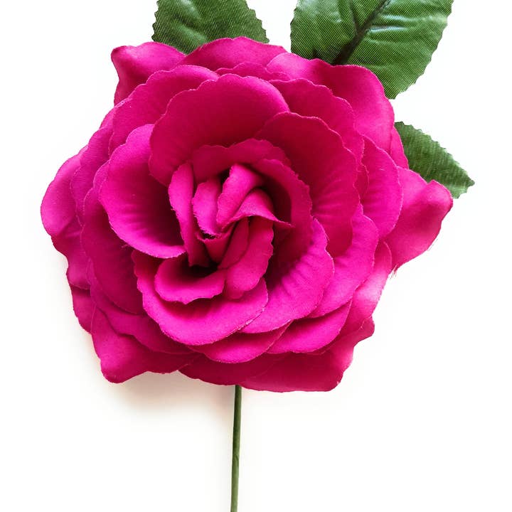 BRANDELIA - Wholesale Artificial Flowers - Flamenco Flower Medium Hair Ø13cm · Raspberry