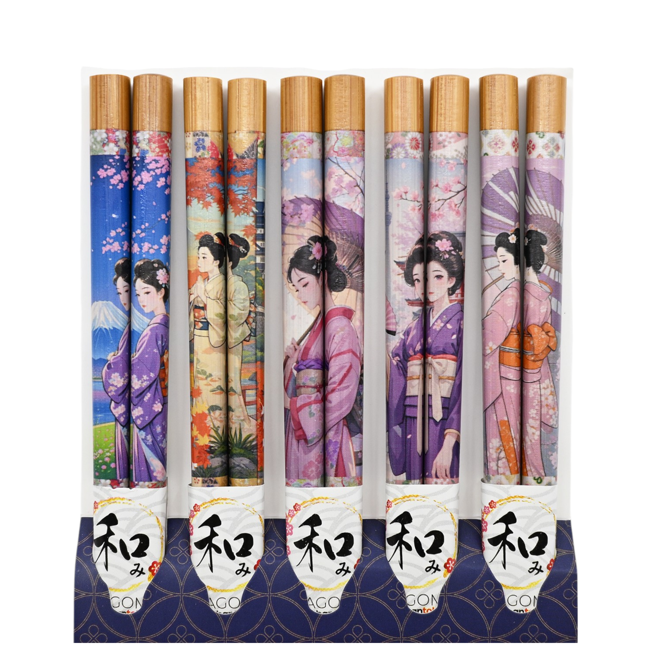 Urban Tokyo - Wholesale Chopsticks - 5 Piece Chopsticks Set Geisha (10/200)0