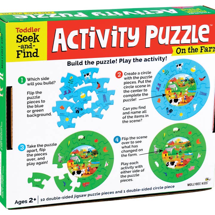 Mollybee Kids - Wholesale Puzzle - Kids - Toddler Activity Puzzle On the Farm3