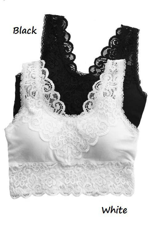 Vanilla Monkey - Wholesale Bralette - Women's - Plus Padded Lace Bralette1