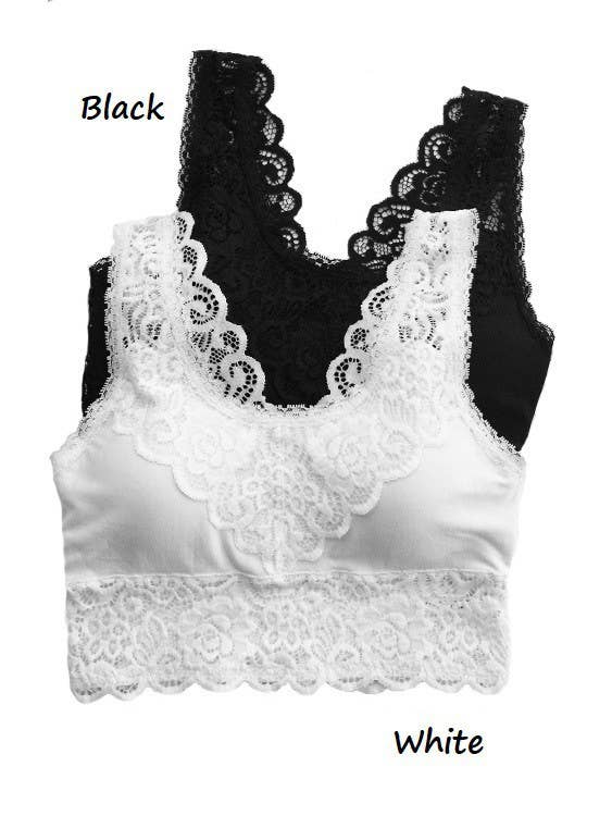 Vanilla Monkey - Wholesale Bralette - Women's - Plus Padded Lace Bralette1