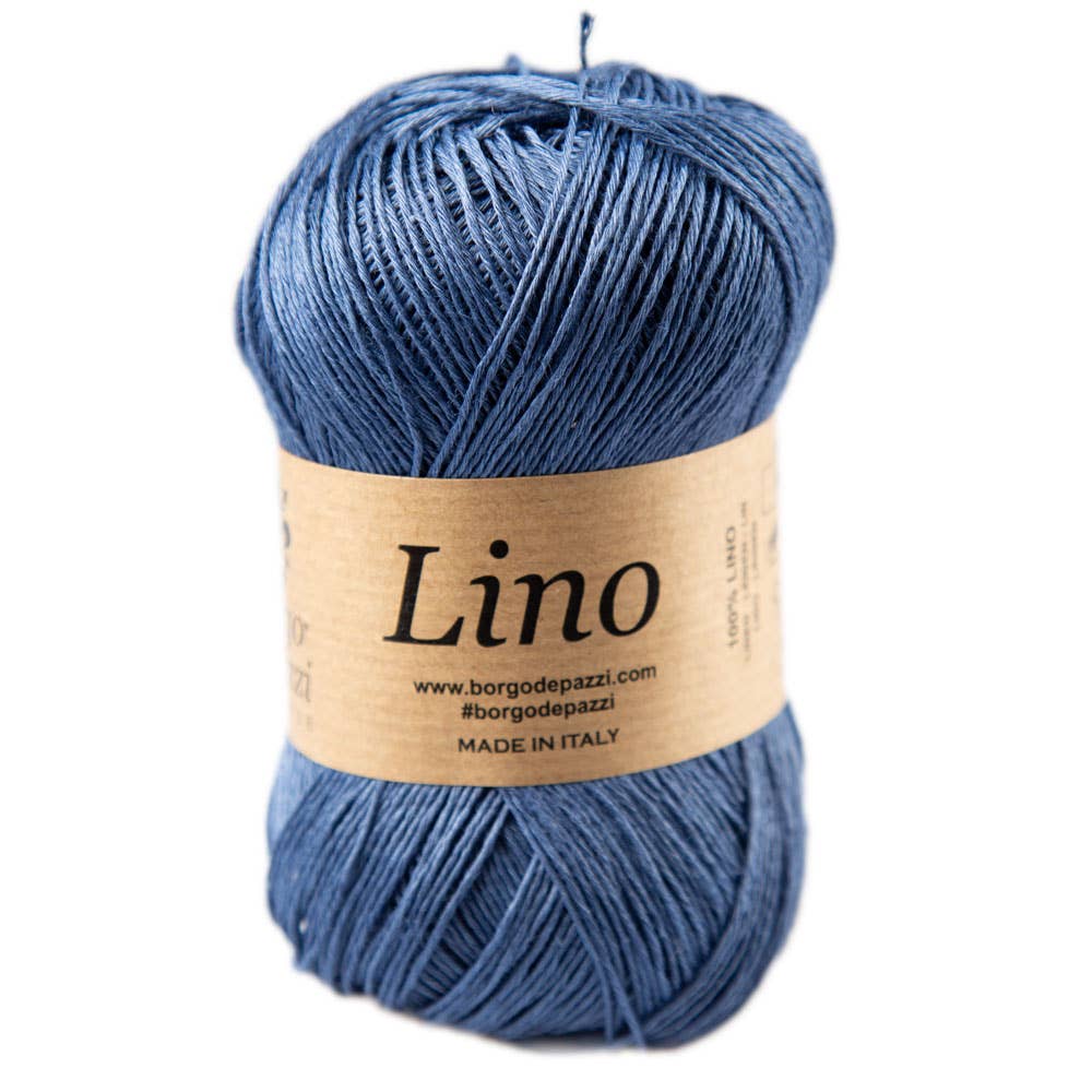 Borgo de' Pazzi - Firenze – Großhandel Garn – Lino - Leinenwolle 10 x 50 g Knäuel19