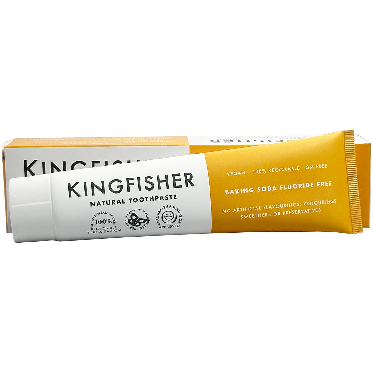 mOrganics Beauty – wholesale Toothpaste – Kingfisher Baking Soda Toothpaste Fluoride Free 100ml1